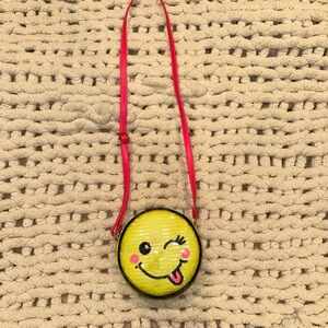 Kids Emoji Crossbody Bag - Yellow and Pink